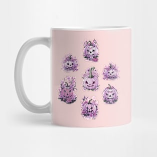 Hello pumpkin fall mauve pink design for Women Pumpkin spice Mug